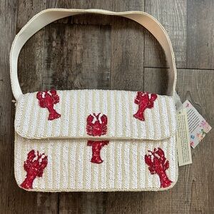Red Lobster Embroidered Women's Bag